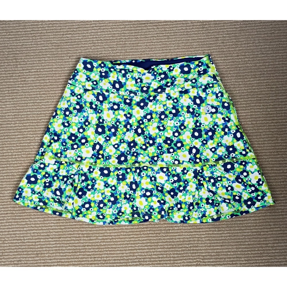 Dona Jo Floral Print Women's Activewear Tennis Pickleball Skort Sz S Multicolor.